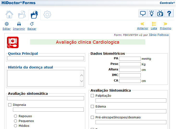 Formul&aacute;rio personalizado