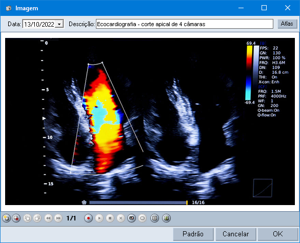 Ficha de imagens do HiDoctor